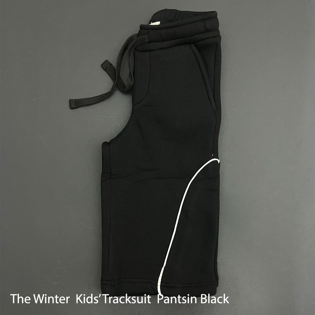 The Winter Tracksuit in Black For Kids