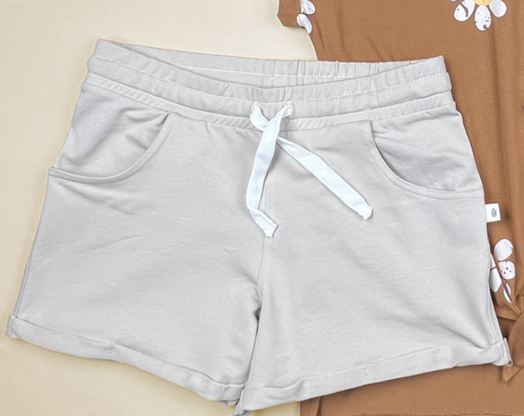 Beige Women Shorts