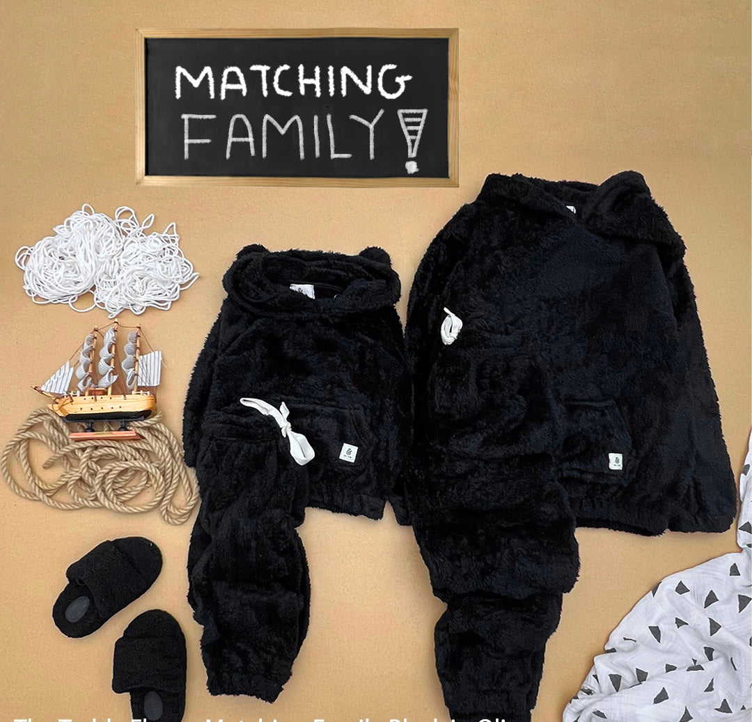 The Black Teddy Kids Fleece PJs