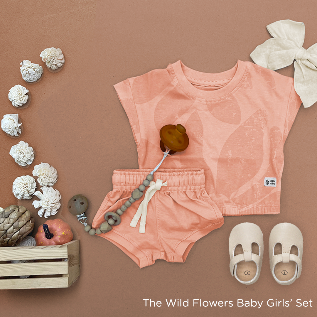 The Wildflower Set For Baby Girls (T-Shirt and Shorts ONLY)