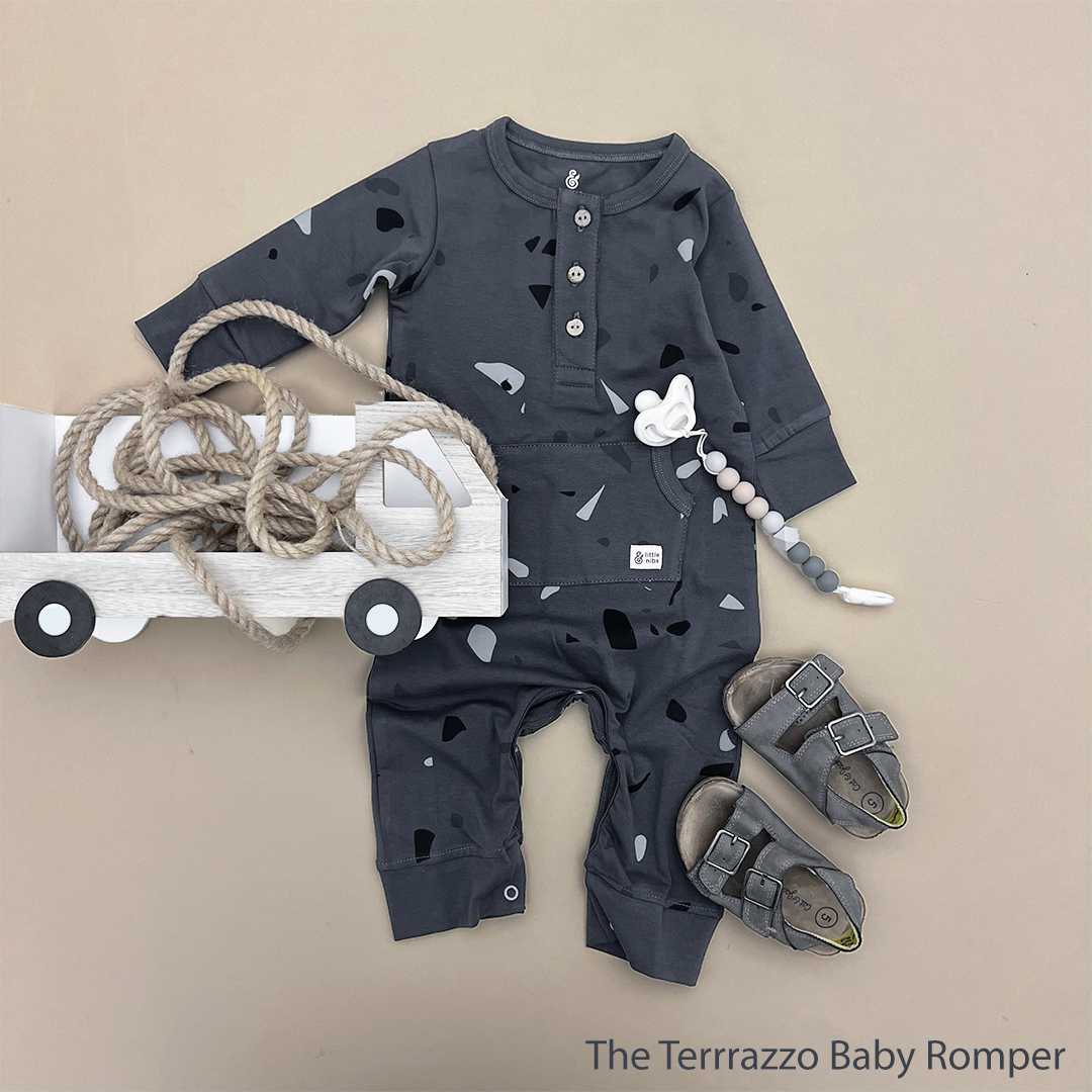 The Terrazzo Fall Baby Boys Romper