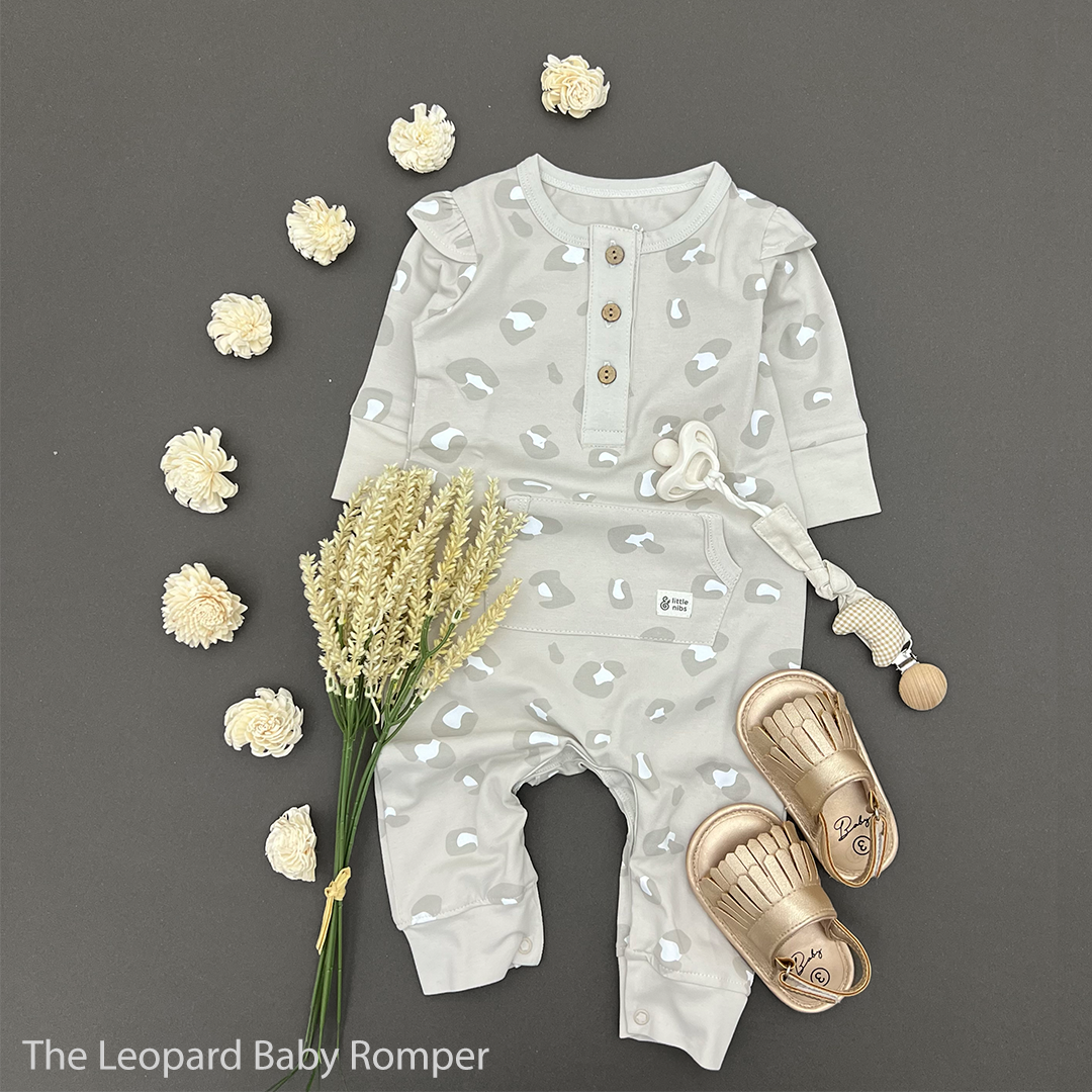 The Leopard Fall Baby Girls Romper