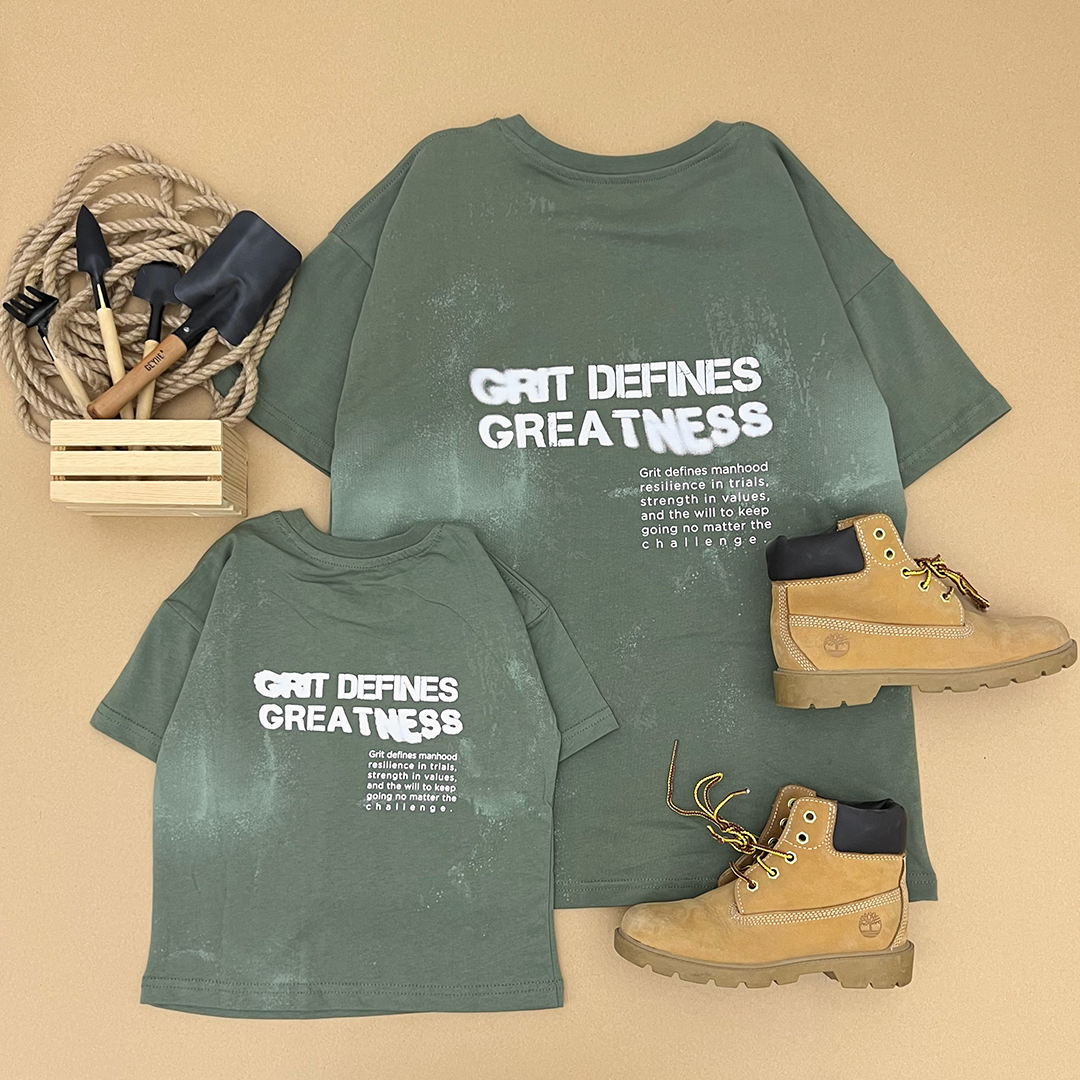 The Grit Acid Washed Oversized T-Shirt ONLY For Boys