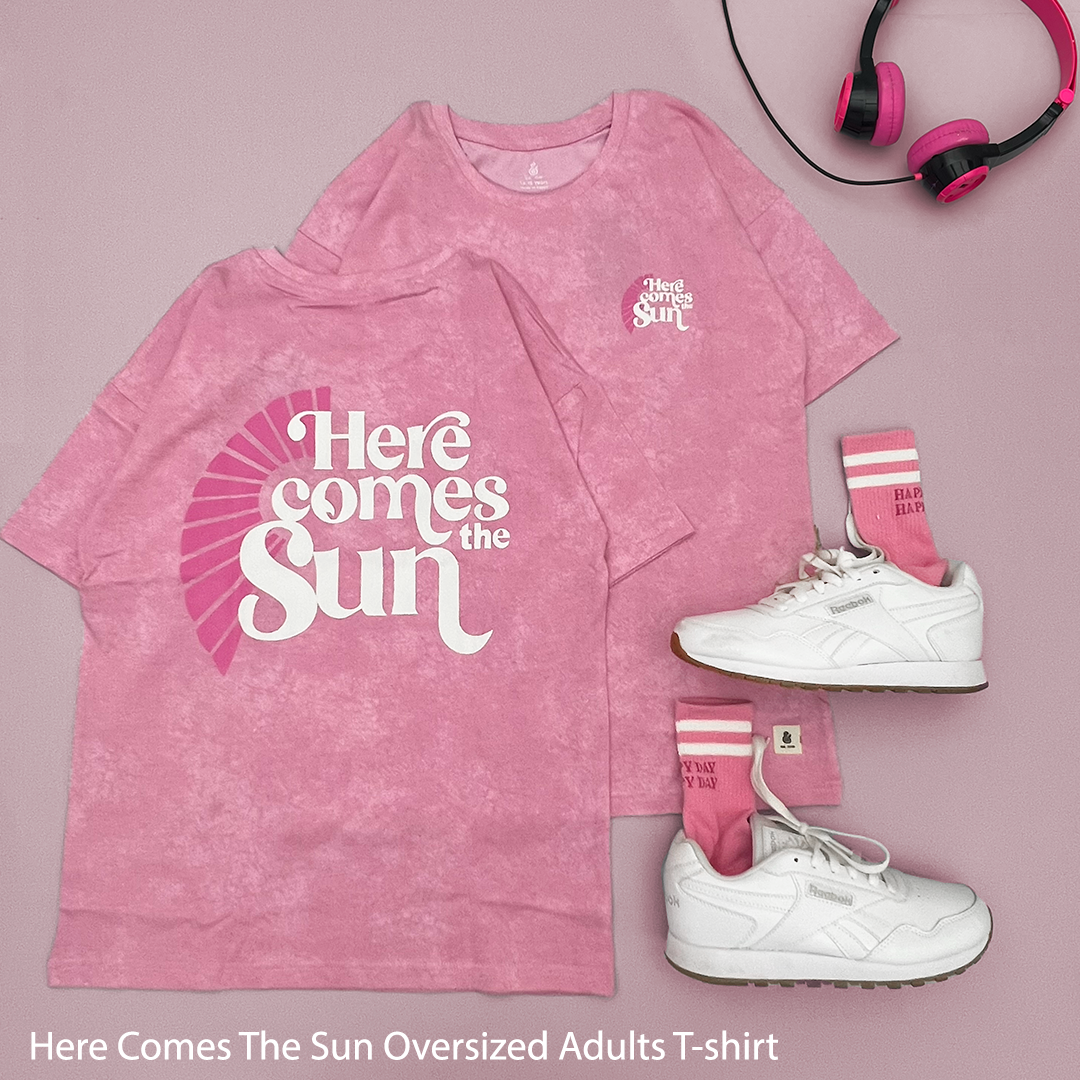 Here Comes The Sun in Cashmere Oversized T-shirt ONLY For kids