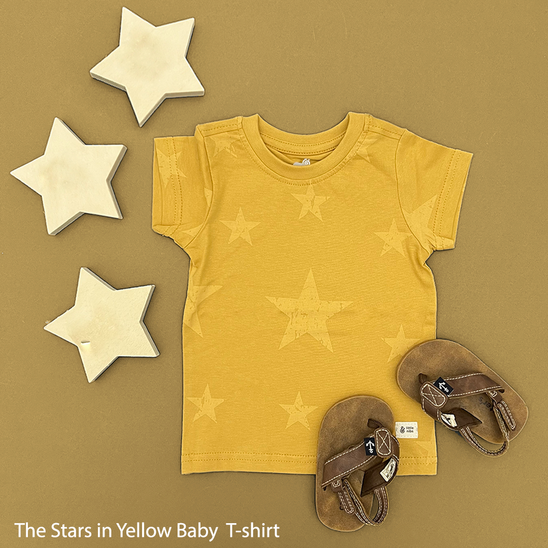 The Stars in Yellow T-shirt For Baby Boys