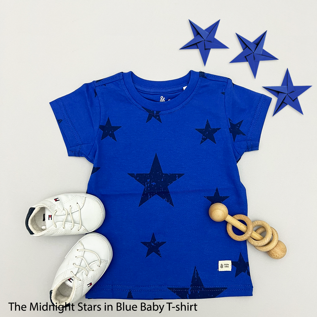 The Midnight Stars in Royal Blue T-shirt For Baby Boys