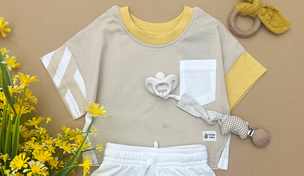 The Color Block T-shirt For Baby Girls (T-SHIRT ONLY)