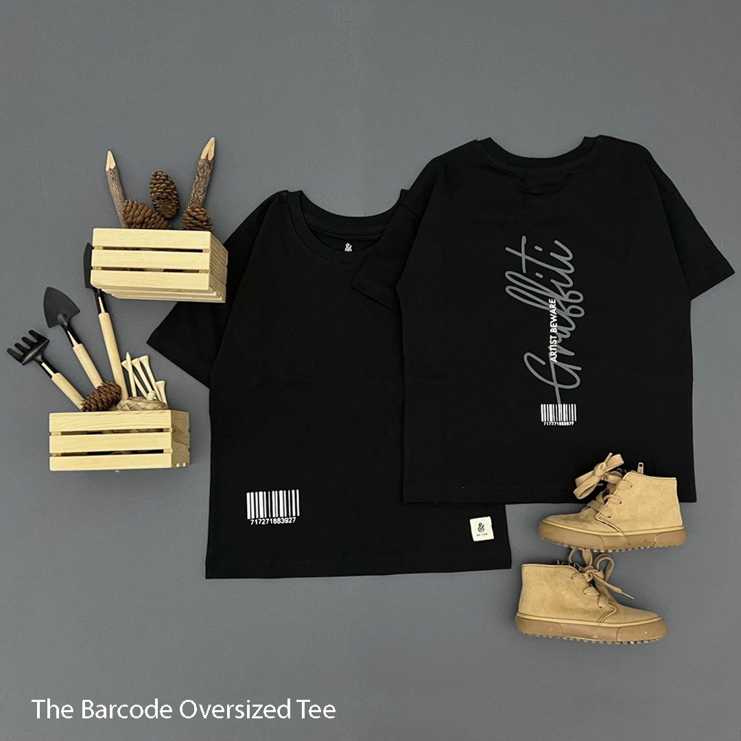 The Barcode Oversized T-Shirt ONLY For Boys