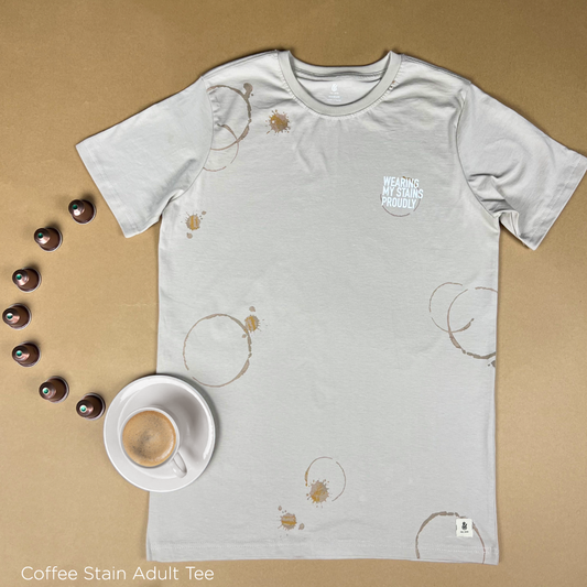 The Coffee Stain T-shirt (ONLY) For Men in Beige