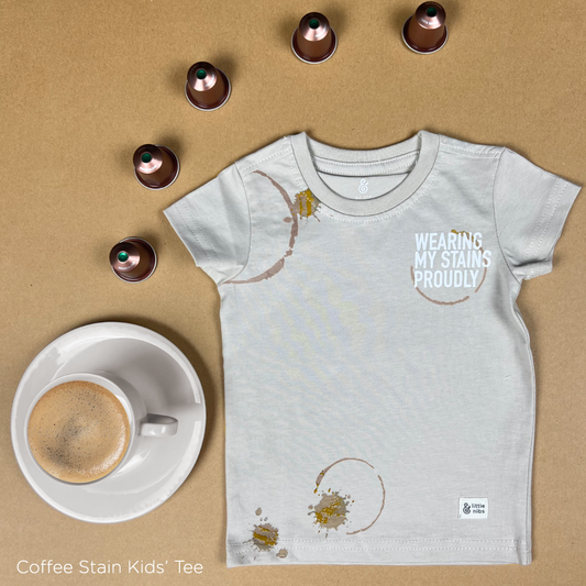 The Coffee Stain T-shirt (ONLY) For Boys in Beige