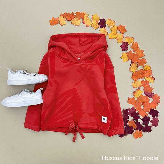 The Hibiscus Girls Cropped Hoodie (HOODIE ONLY)