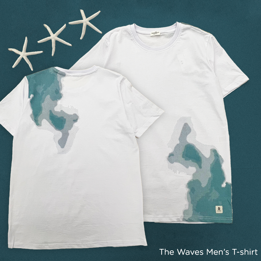 The Waves T-shirt For Men in White