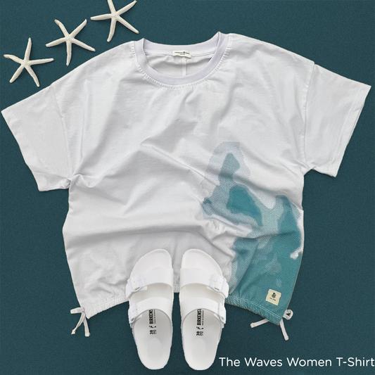 The Waves T-shirt For Women in White