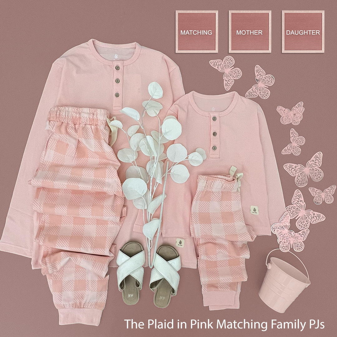 The Pink Plaid Fall Girls PJs