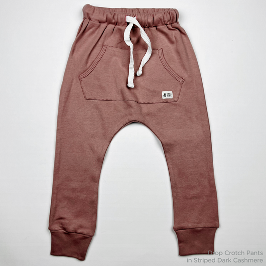 The Drop Crotch Joggers in Dark Cashmere