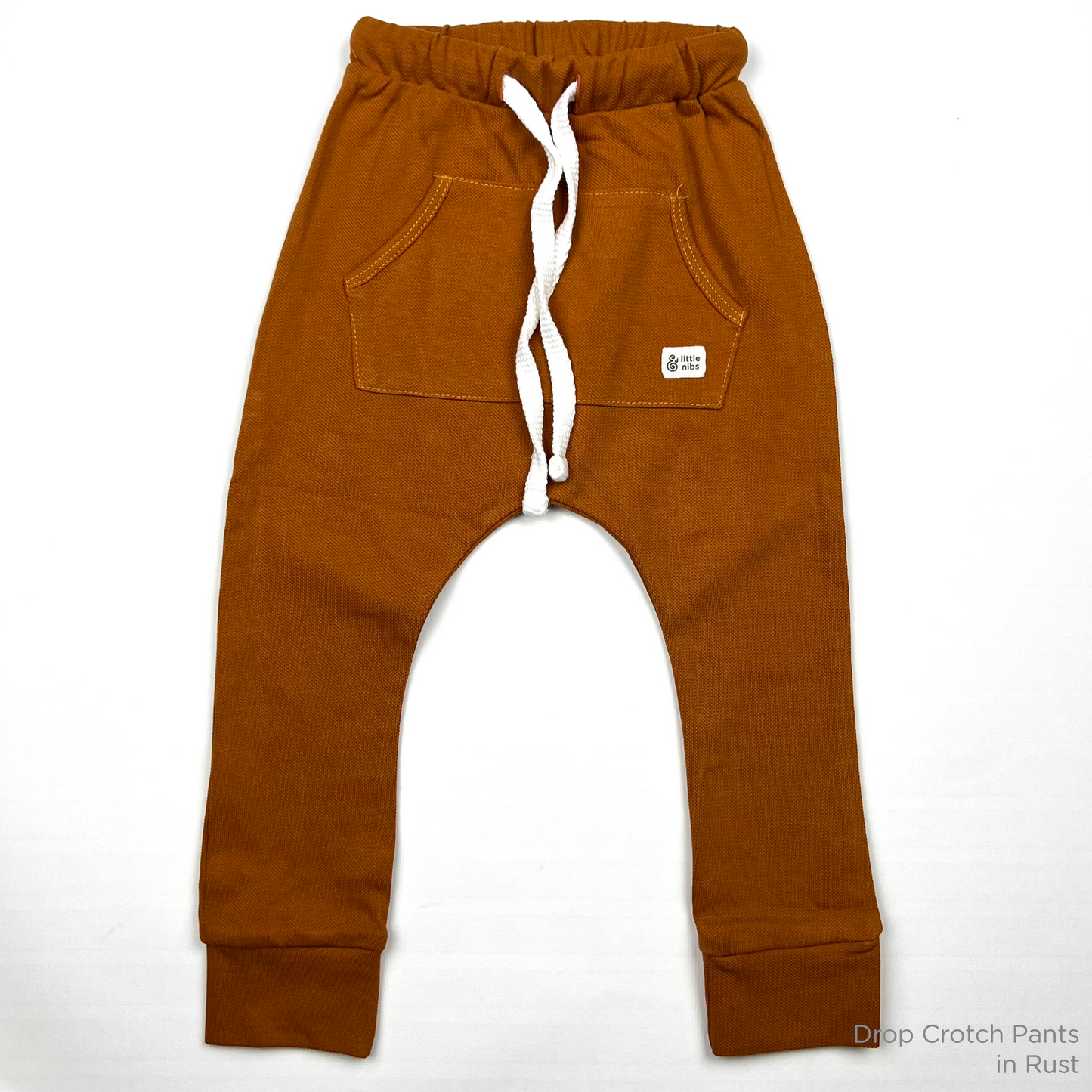 Rust Drop Crotch Joggers