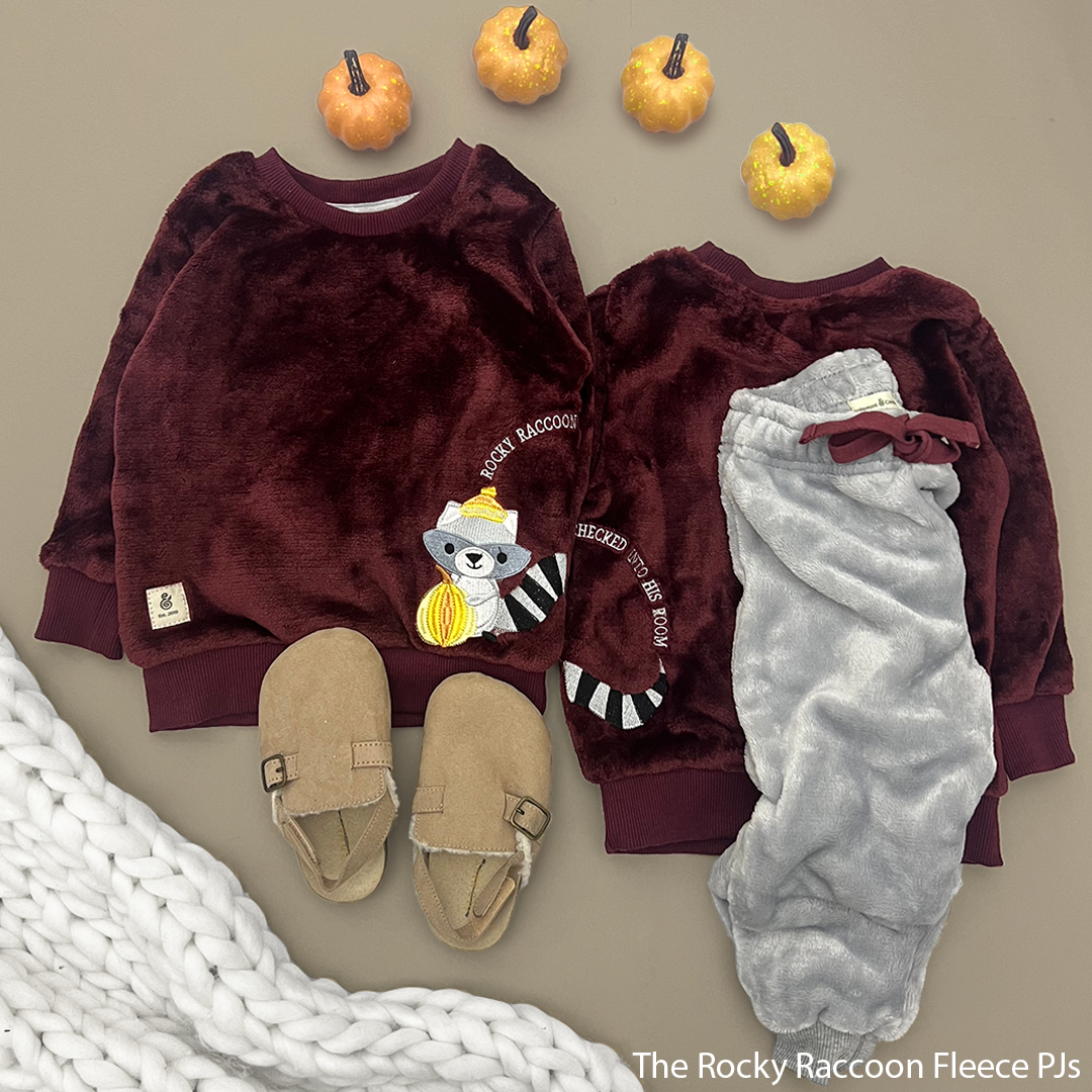 The Raccoon Boys Fleece PJs