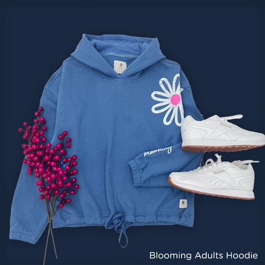 The Blooming Cropped Women Hoodie (HOODIE ONLY)