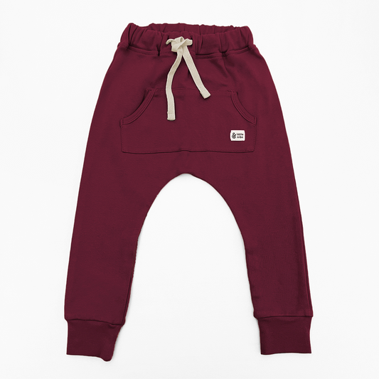 Barn Red Drop Crotch Joggers