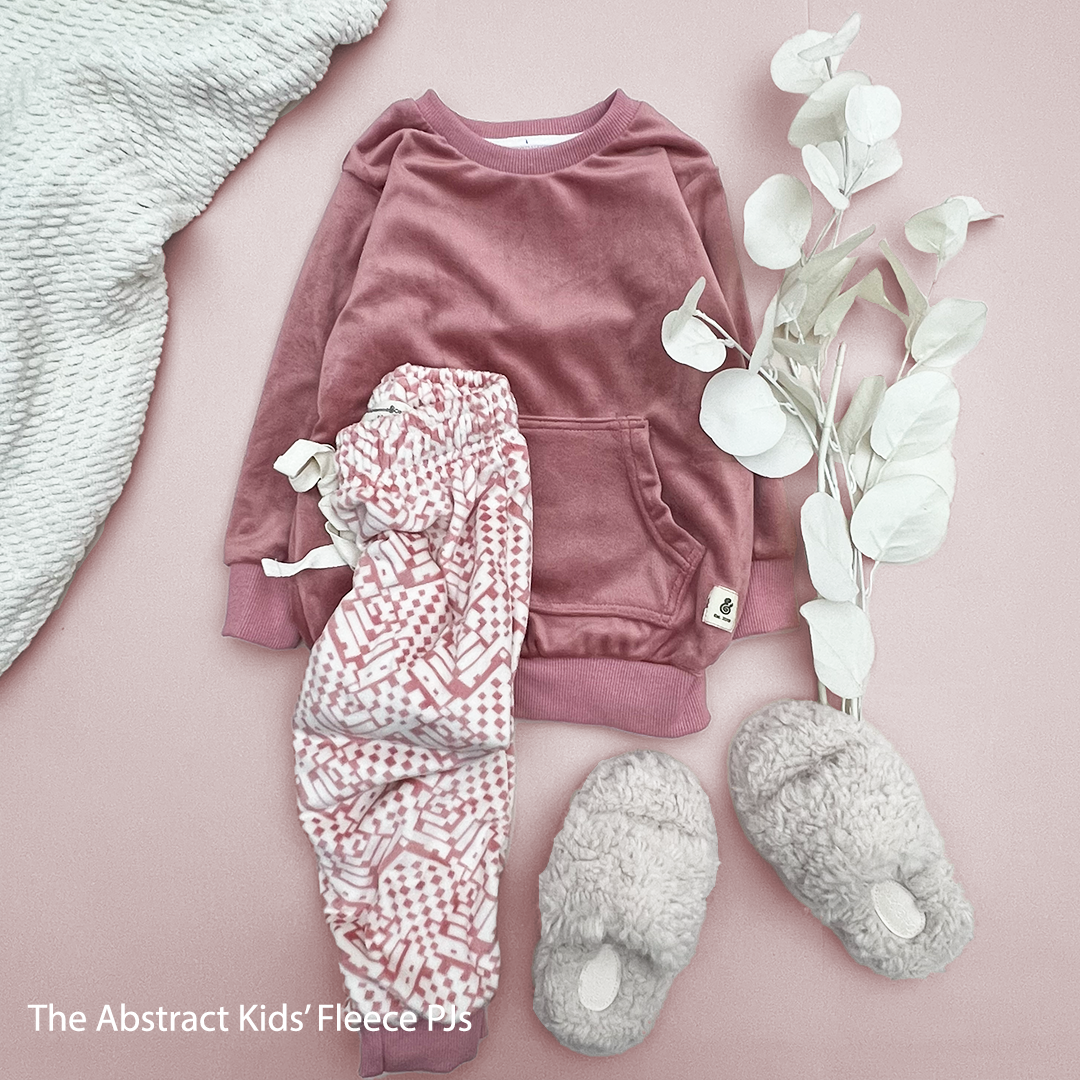 The Abstract Girls Fleece PJs