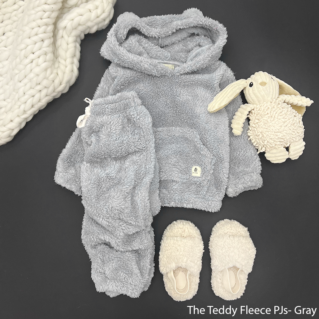 The Gray Teddy Boys Fleece PJs