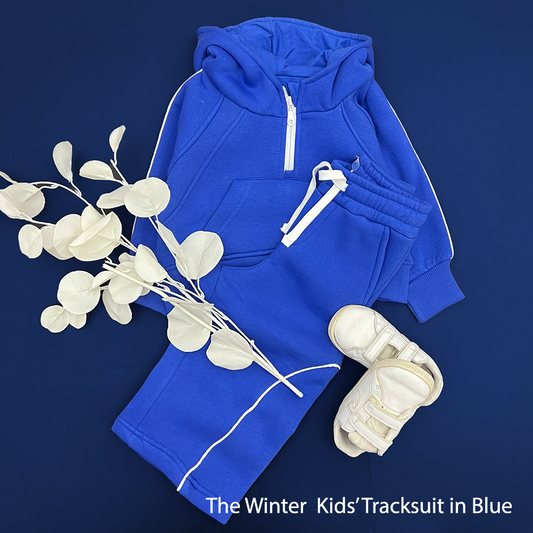 The Winter Tracksuit in Blue For Kids