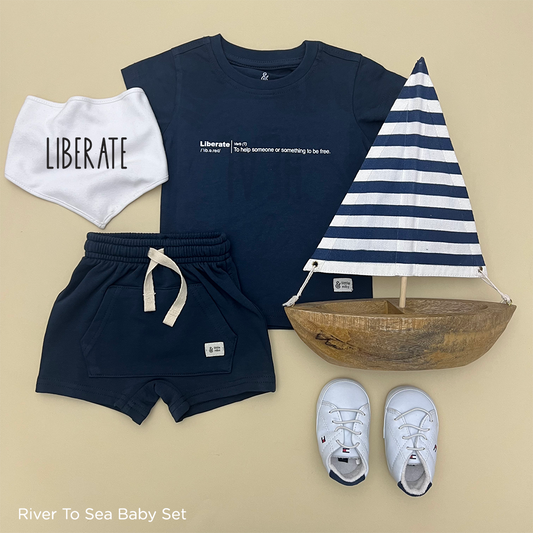 The River To The Sea Set For Baby Boys (T-Shirt and Shorts ONLY)