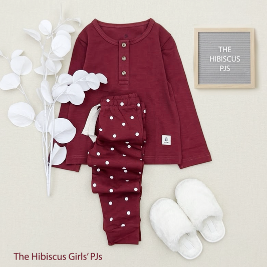 The Hibiscus Fall Girls PJs
