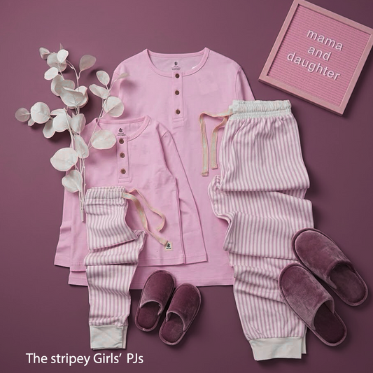 The Stripey in Pink Fall Adult PJs ONLY