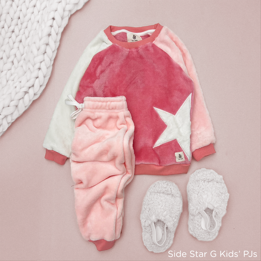 The Side Star Girls Fleece PJs