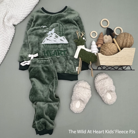 The Wild At Heart Boys Fleece PJs