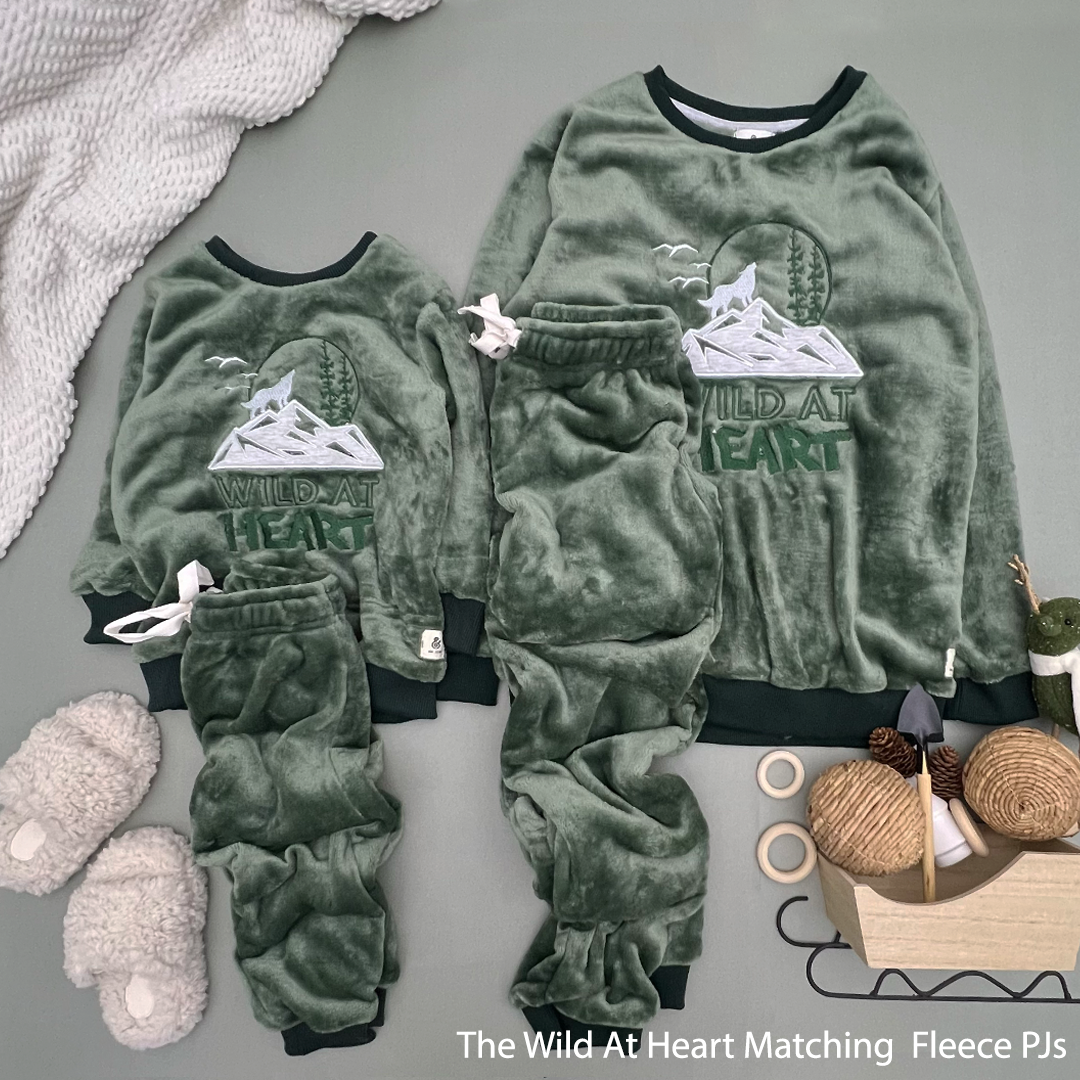 The Wild At Heart Boys Fleece PJs