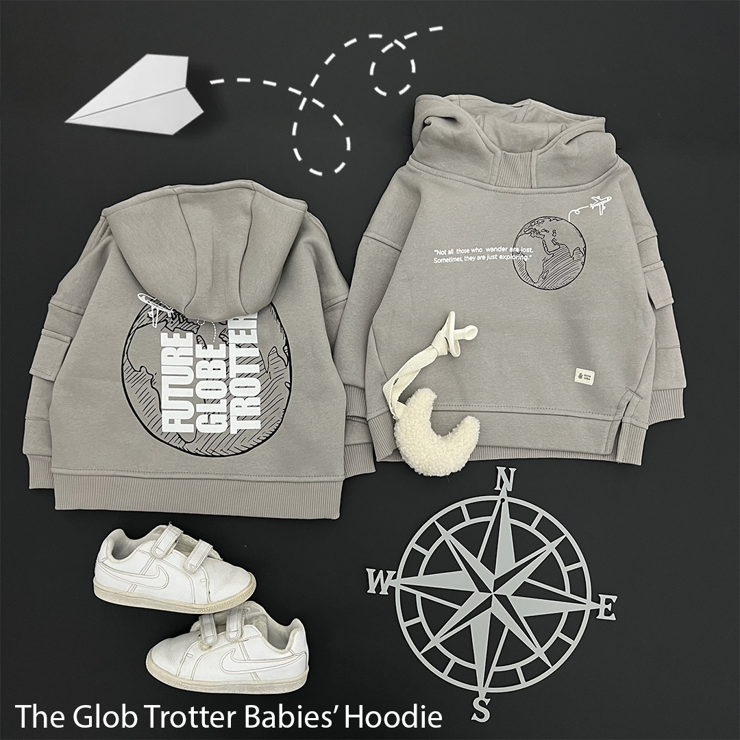 The Globe Trotter Baby Hoodie (HOODIE ONLY)