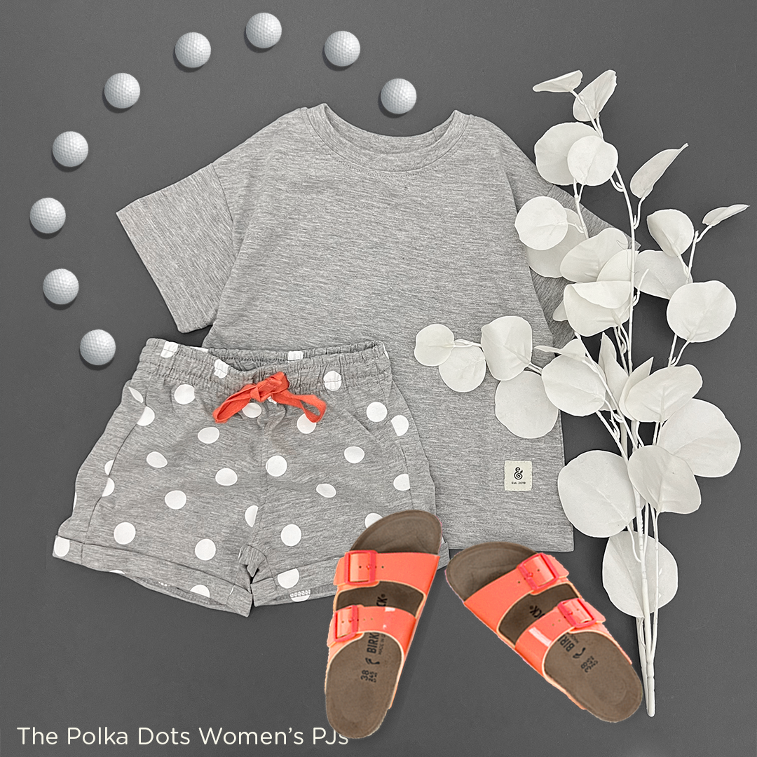 The Polka Dots in Gray Women PJs