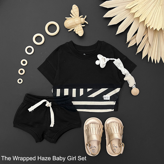 The Wrapped Set For Baby Girls  (T-Shirt and Shorts ONLY)