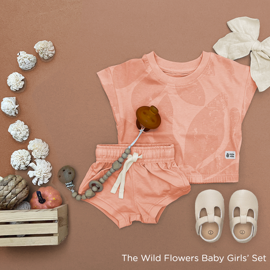 The Wildflower Set For Baby Girls  (T-Shirt and Shorts ONLY)