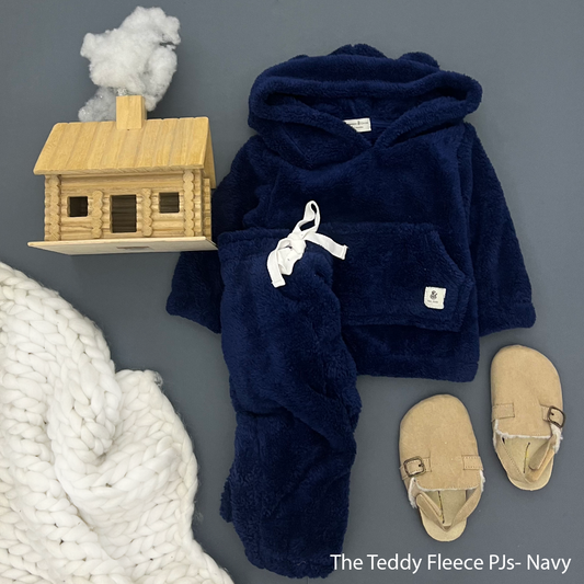 The Navy Teddy Boys Fleece PJs