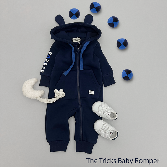 The Tricks in Blue Baby Romper