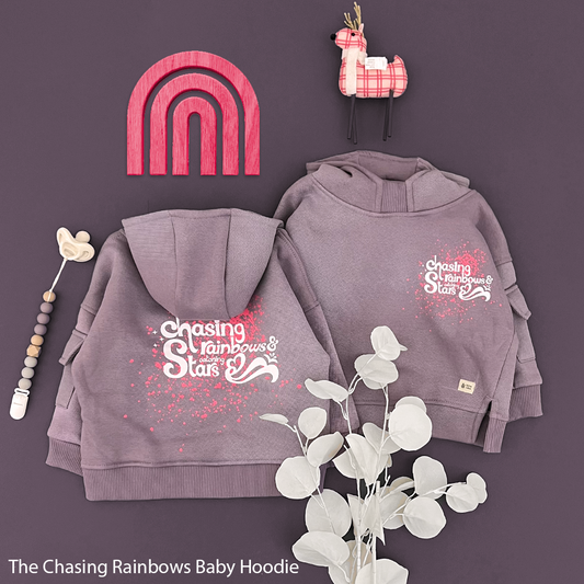 The Chasing Rainbows Baby Girls Hoodie (HOODIE ONLY)