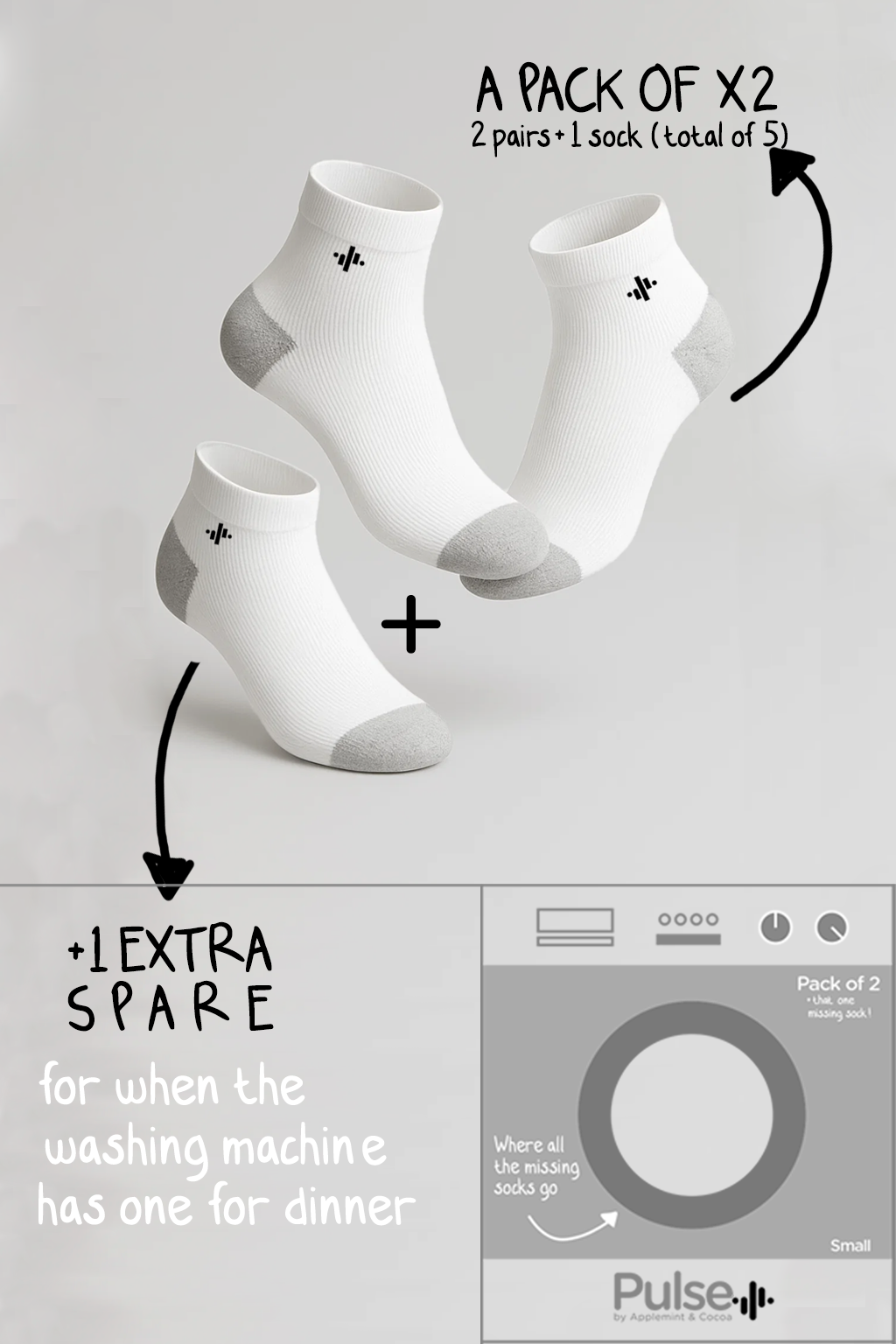 Crew Kids’ Socks in White