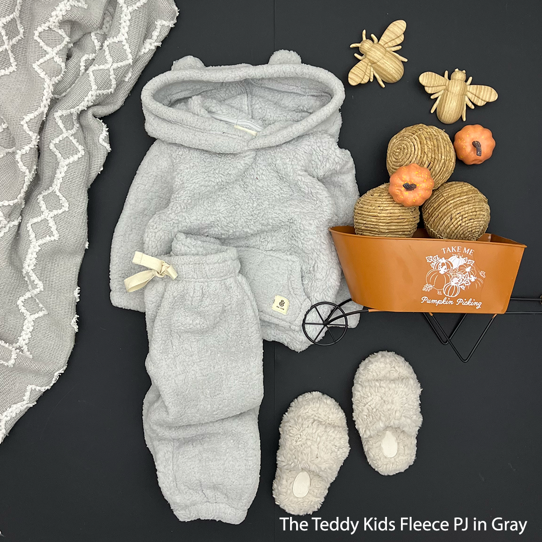 The Gray Teddy Kids Fleece PJs