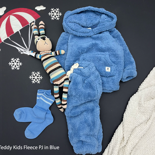 The Blue Teddy Kids Fleece PJs