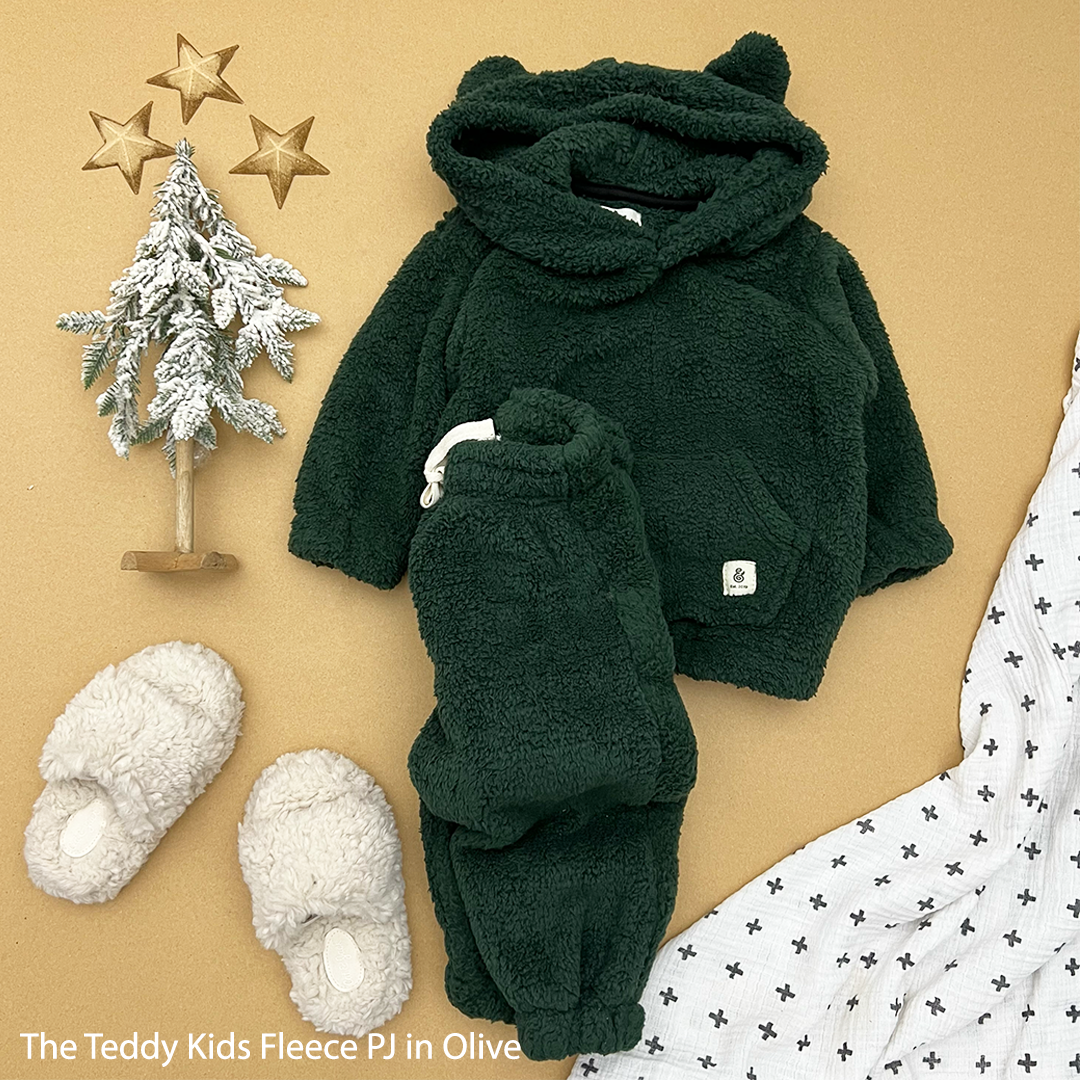 The Olive Teddy Kids Fleece PJs