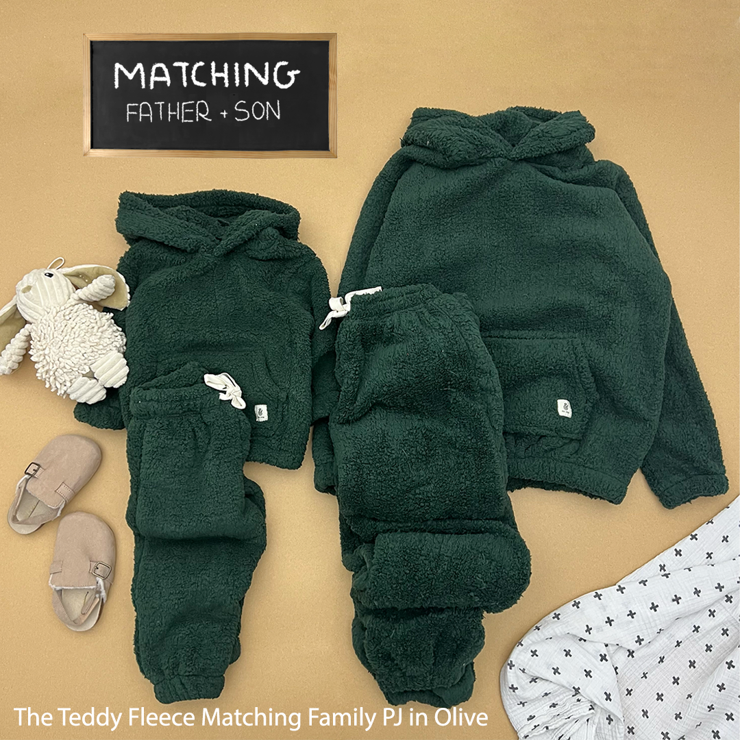 The Olive Teddy Kids Fleece PJs