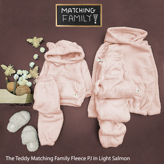 The Salmon Teddy Women Fleece PJs