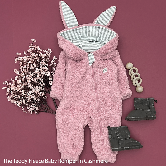 The Cashmere Teddy Fleece Baby Romper