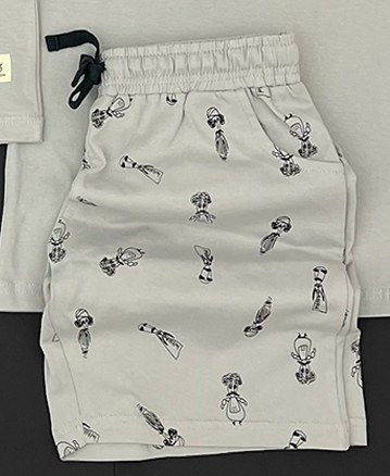 El Leila El Kebira Shorts in Gray For Men