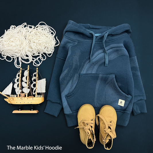 The Sapphire Marble Kids Hoodie (HOODIE ONLY)