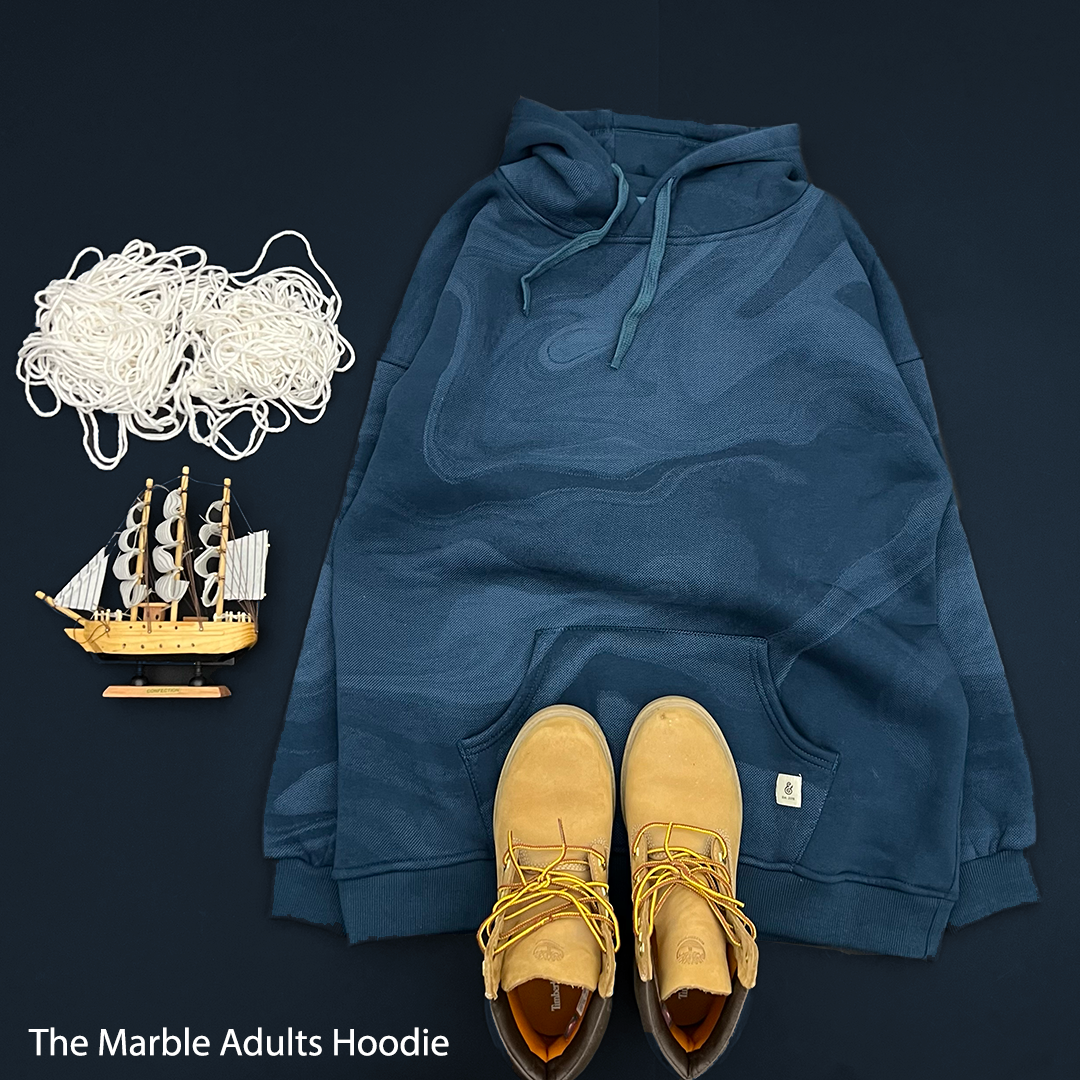 The Sapphire Marble Adult Hoodie (HOODIE ONLY)