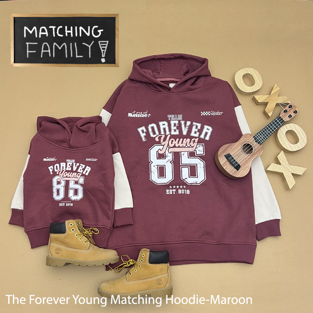 The Forever Young in Brick Adult Hoodie (HOODIE ONLY)